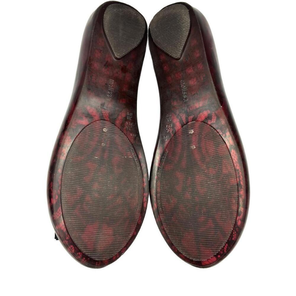 Melissa x Jason Wu Women's Sz 7 Lace Gothic Style Jelly Flats - Picture 5 of 5